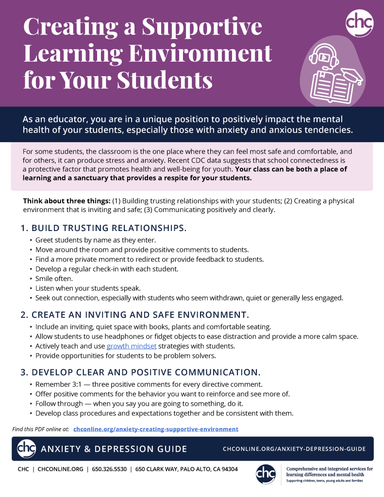 Creating a Supportive Learning Environment for Your Students - CHC ...